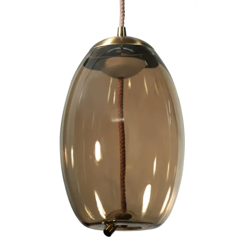 Светильник подвесной LED Knot 8135-A LOFT IT янтарный 1 лампа, основание золотое в стиле современный лофт выдувное фото 5