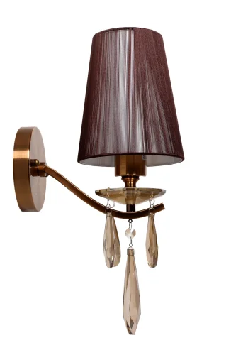 Бра Alessia LDW 1726-1W MD Lumina Deco коричневый на 1 лампа, основание бронзовое в стиле классический 