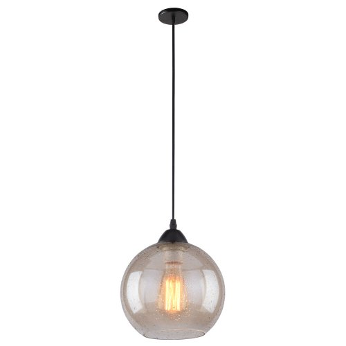 Светильник подвесной лофт Splendido A4285SP-1AM Arte Lamp прозрачный 1 лампа, основание чёрное в стиле лофт 