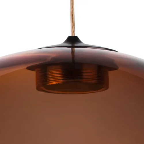 Светильник подвесной LED Sferetta 801022 Lightstar янтарный 1 лампа, основание бордовое коричневое в стиле минимализм  фото 7