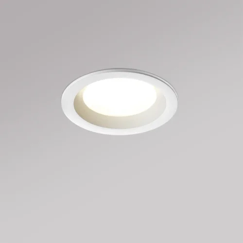 Светильник точечный Fluo 359842 Novotech белый на 1 лампу, основание белое в стиле хай-тек круглый фото 6