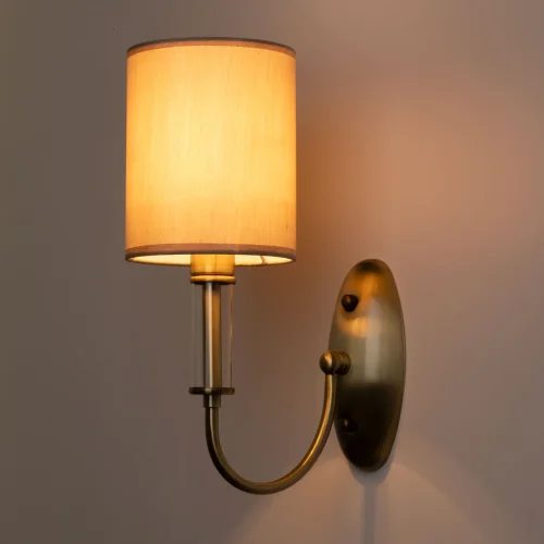 Бра Конрад 667024001 MW-Light коричневый на 1 лампа, основание античное бронза в стиле классический  фото 2