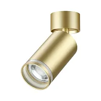 Светильник накладной Ular 370886 Novotech матовый золото 1 лампа, основание матовое золото в стиле современный круглый