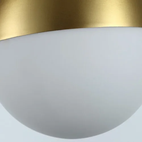 Люстра подвесная BALL 140552-26 ImperiumLoft белая на 5 ламп, основание латунь в стиле минимализм  фото 3