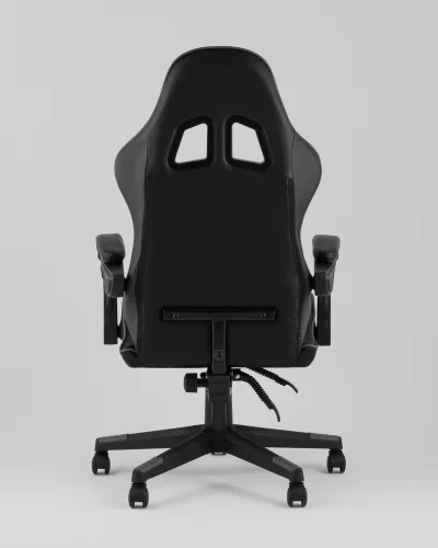 Кресло спортивное TopChairs Commander, черно-серый УТ000039476 Stool Group, чёрный/экокожа, ножки/полимер/чёрный, размеры - 1170*1270***710*710 фото 3