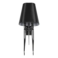 Бра Brunilde 10207W/M Black LOFT IT чёрный 2 лампы, основание чёрное в стиле арт-деко 