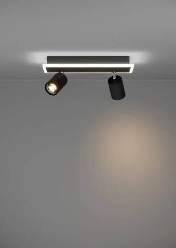 Спот с 2 лампами LED Rimbocchi 901635 Eglo чёрный LED в стиле современный фото 6 Спот с 2 лампами LED Rimbocchi 901635 Eglo чёрный LED в стиле современный фото 6