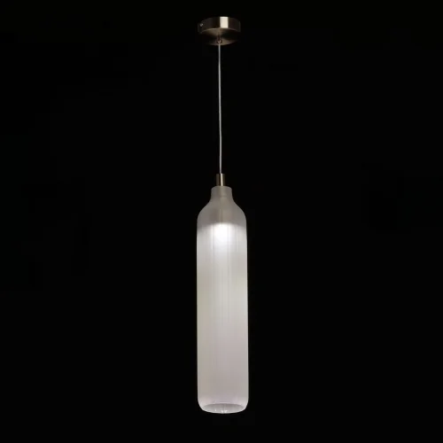 Светильник подвесной Кьянти 720012101 DeMarkt белый 1 лампа, основание никель в стиле современный  фото 2