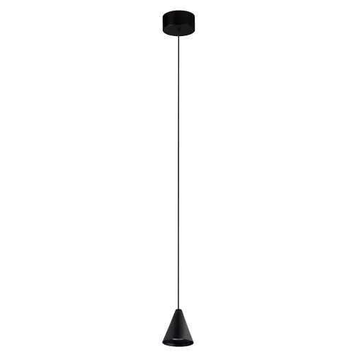 Светильник подвесной LED CLT 066C70P BL Crystal Lux чёрный 1 лампа, основание чёрное в стиле современный 