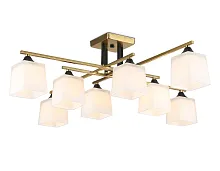 Люстра потолочная TR303044 Ambrella light белая на 8 ламп, основание медь в стиле классический 