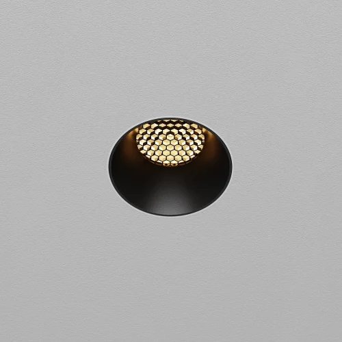 Светильник точечный LED Dip DL124-10W-2.7K-TRS-B Maytoni чёрный на 1 лампу, основание чёрное в стиле современный хай-тек круглый для затирки фото 11