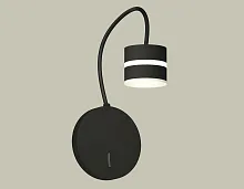 Бра с выключателем XB9596202 Ambrella light чёрный 1 лампа, основание чёрное в стиле хай-тек современный гибкая ножка для чтения