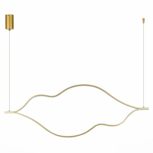 Светильник подвесной LED Cortile SL6106.203.56 ST-Luce золотой 1 лампа, основание золотое в стиле хай-тек  фото 2