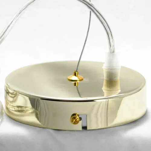 Люстра подвесная Huron GRLSP-8155 Lussole без плафона на 6 ламп, основание золотое в стиле современный  фото 5