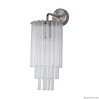 Бра Аделард 642028301 MW-Light прозрачный 1 лампа, основание никель в стиле современный 