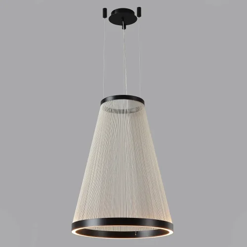 Светильник подвесной ЛЕД ATRIUM A SP50W LED Crystal Lux белый на 1 лампу, основание чёрное в стиле современный 