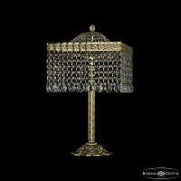 Настольная лампа 19202L6/25IV G Leafs Bohemia Ivele Crystal прозрачная 4 лампы, основание золотое металл в стиле классика leafs
