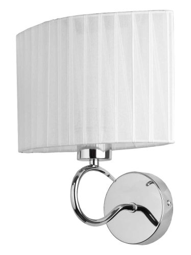 Бра Jeanne TL3650B-01CH Toplight белый на 1 лампа, основание хром в стиле современный 
