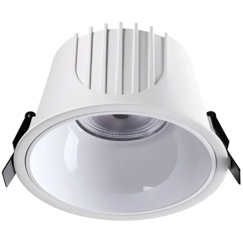 Светильник точечный LED Knof 358702 Novotech белый 1 лампа, основание белое в стиле современный 