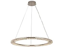 Светильник подвесной LED 8241/800 chrome Newport прозрачный 1 лампа, основание хром в стиле классический американский современный кольца