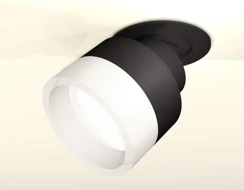 Светильник точечный XM8102520 Ambrella light белый 1 лампа, основание чёрное в стиле хай-тек  фото 3