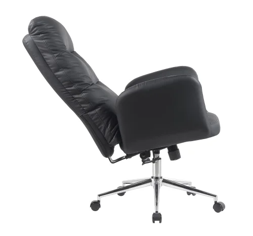 Кресло руководителя TopChairs Solid NC, черный УТ000041633 Stool Group, чёрный/экокожа, ножки/металл/хром, размеры - 1200*1290****мм фото 7