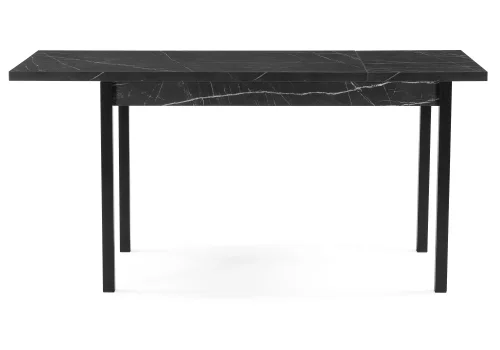 Деревянный стол Центавр 120(160)х70х76 мрамор черный / черный матовый 550560 Woodville столешница мрамор черный из лдсп фото 3