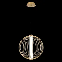 Светильник подвесной LED SYNC SP18W LED GOLD Crystal Lux белый на 1 лампу, основание золотое в стиле современный 