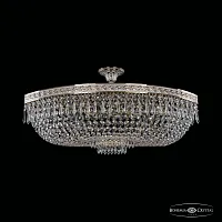 Люстра потолочная хрустальная 19273/80IV GW Bohemia Ivele Crystal прозрачная на 10 ламп, основание золотое в стиле классический sp