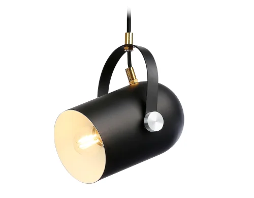 Светильник подвесной TR8206 Ambrella light чёрный 1 лампа, основание чёрное в стиле лофт 