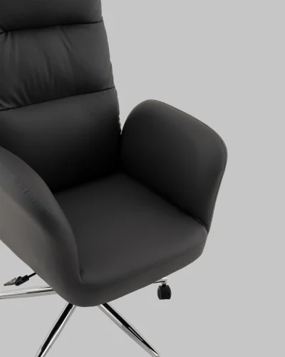 Кресло руководителя TopChairs Solid, серый УТ000040805 Stool Group, серый/экокожа, ножки/металл/хром, размеры - 1200*1280**** фото 8