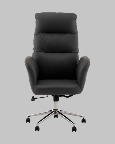 Кресло руководителя TopChairs Solid, серый УТ000040805 Stool Group, серый/экокожа, ножки/металл/хром, размеры - 1200*1280**** фото 2