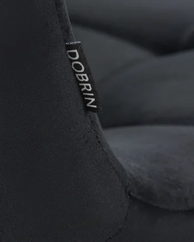 Стул обеденный 7094-LML ALEX, цвет сиденья черный велюр (V108-77), цвет основания хромированная сталь Dobrin, чёрный/велюр, ножки/металл/хром, размеры - ****440*540 фото 9