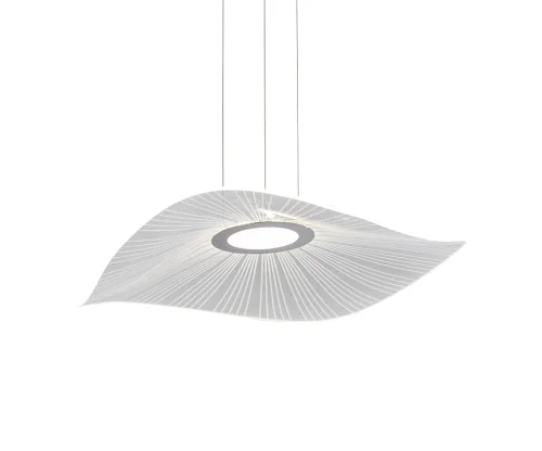 Светильник подвесной LED Жасмин 08036-70,02 Kink Light белый 1 лампа, основание хром в стиле хай-тек современный  фото 3