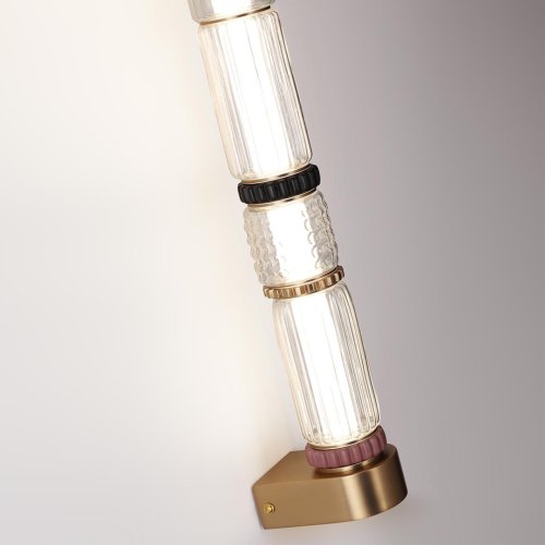 Бра LED Collier 5455/18WL Odeon Light прозрачный на 1 лампу, основание латунь античное бронза в стиле современный фото 6 Бра LED Collier 5455/18WL Odeon Light прозрачный на 1 лампу, основание латунь античное бронза в стиле современный фото 6