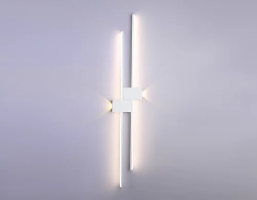 Бра LED FL5217 Ambrella light белый на 1 лампа, основание белое в стиле современный хай-тек отраженный свет фото 4