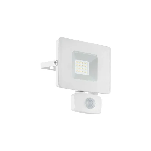 Прожектор LED с датчиком движения FAEDO 3 33157 Eglo уличный IP44 белый на 1 лампу, плафон белый в стиле современный LED
