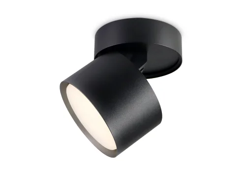 Светильник накладной TA1408 Ambrella light чёрный 1 лампа, основание чёрное в стиле минимализм хай-тек круглый