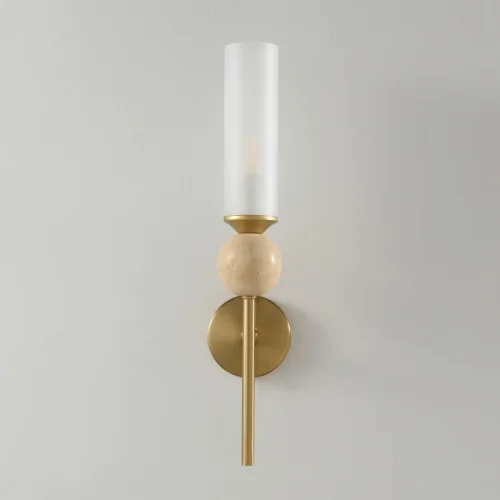 Бра SIMPLY AP1.1 BRASS Crystal Lux белый на 1 лампу, основание латунь в стиле минимализм фото 4 Бра SIMPLY AP1.1 BRASS Crystal Lux белый на 1 лампу, основание латунь в стиле минимализм фото 4