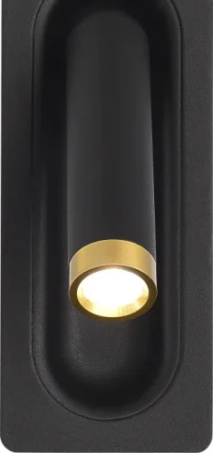 Бра LED Parilla SL6238.401.01 ST-Luce чёрный на 1 лампу, основание чёрное в стиле современный для чтения фото 2