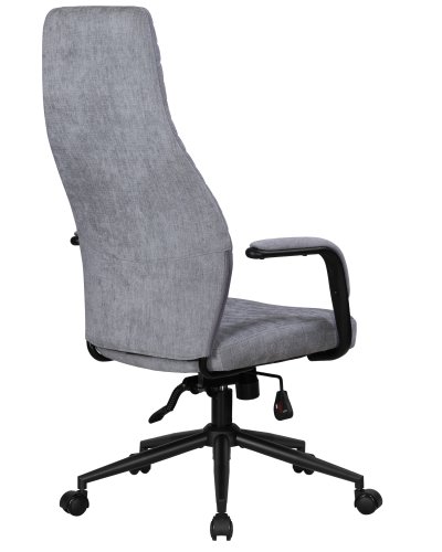 Офисное кресло для руководителей DOBRIN LOKI (серый (VRH230-03)) цвет сиденья серый (VRH230-03), цвет основания черный Dobrin, серый/текстиль, ножки/металл/, размеры - 1175*1260**** фото 4