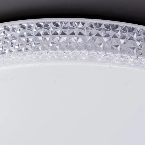 Светильник потолочный LED с пультом Альпина Смарт CL718A80G Citilux белый 1 лампа, основание белое в стиле современный хай-тек с пультом фото 3