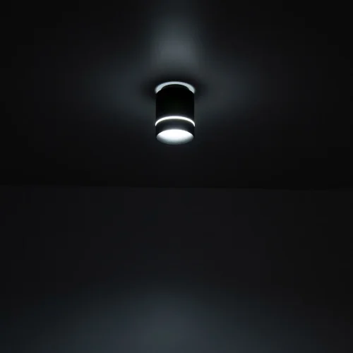 Светильник накладной LED Борн CL745011N Citilux чёрный 1 лампа, основание чёрное в стиле хай-тек современный круглый фото 4