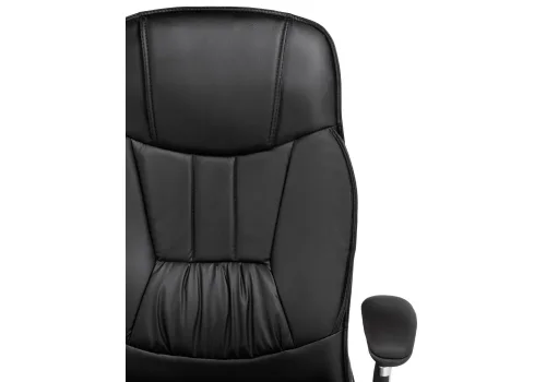 Кресло для руководителя Vestra black 15258 Woodville, чёрный/искусственная кожа, ножки/металл/хром, размеры - ****620*640 фото 9