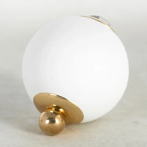 Бра LSP-8721 Lussole белый на 1 лампа, основание золотое в стиле современный  фото 4