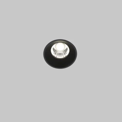 Светильник точечный LED Round DL058-7W4K-TRS-B Maytoni чёрный 1 лампа, основание  в стиле современный для затирки фото 5