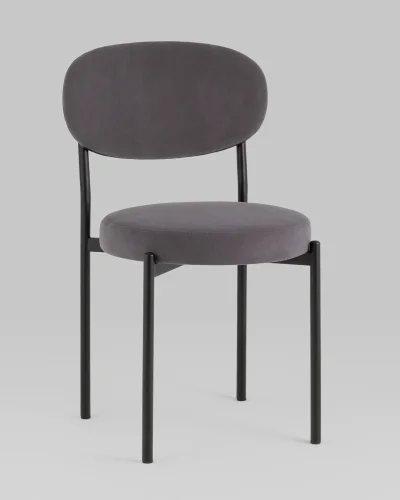 Стул Бриф SN велюр тёмно-серый, 4шт./уп. УТ000040881 Stool Group, серый/велюр, ножки/металл/, размеры - *****