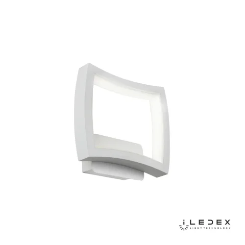 Бра LED Roomy 8196-200-B WH iLedex белый на 1 лампа, основание белое в стиле современный хай-тек квадраты