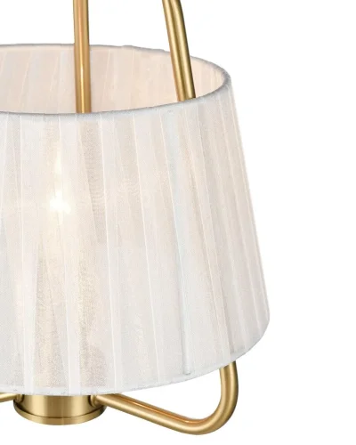 Светильник подвесной Isabella VL4254P01 Vele Luce белый 1 лампа, основание золотое в стиле классика  фото 3
