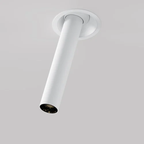 Светильник точечный LED Focus T C140RS-L300-7W3K-W Maytoni белый на 1 лампу, основание белое в стиле современный хай-тек трубочки фото 10
